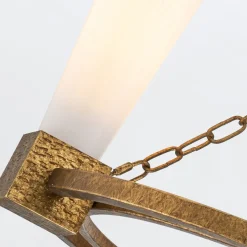 Elstead Kronleuchter Metall Glas 83,8 cm breit H: max. 205,7 cm Ring< Hängelampen|Wohnzimmerlampen