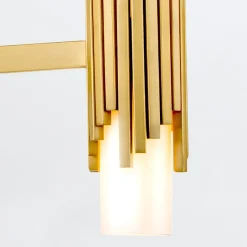 Hängelampen|Wohnzimmerlampen*Elstead Kronleuchter Metall Glas B: 66 cm H: max. 141,4 cm 6x E14