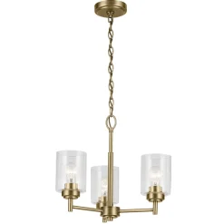 Hängelampen|Wohnzimmerlampen*Elstead Kronleuchter Metall Glas 45,8 cm breit H: max. 140,3 cm