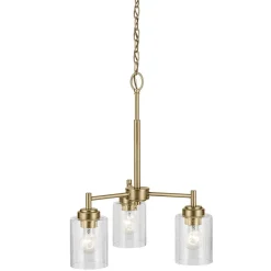 Hängelampen|Wohnzimmerlampen*Elstead Kronleuchter Metall Glas 45,8 cm breit H: max. 140,3 cm