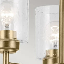 Hängelampen|Wohnzimmerlampen*Elstead Kronleuchter Metall Glas 45,8 cm breit H: max. 140,3 cm