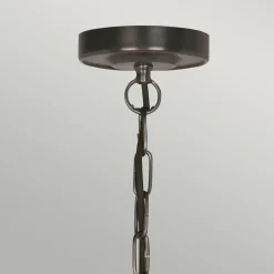 Elstead Kronleuchter Metall Glas Klassisch in Bronze antik< Hängelampen|Kristalllampen