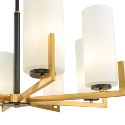 Maytoni Kronleuchter Metall Glas B: 76 cm E27 Modern KAYA< Deckenleuchten|Esszimmer Lampen