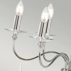 Kristalllampen|Kronleuchter*Elstead Kronleuchter Metall Kristall 6-armig CANDELA 6