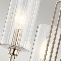 Hängelampen|Esszimmer Lampen*Elstead Kronleuchter mit Schirm Ø 45, 9cm Jugendstil Metall Glas