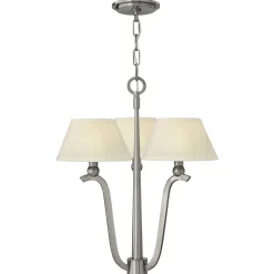 Jugendstil Lampen|Stofflampen*Elstead Kronleuchter mit Schirm Jugendstil elegant AINDA