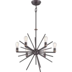 Moderne Lampen|Designerlampen*Elstead Kronleuchter NELI in Bronze Alt Ø65cm Lampe