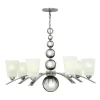 Hängelampen|Vintage Lampen*Elstead Kronleuchter ROMINA in Nickel Ø81cm kürzbar Lampe