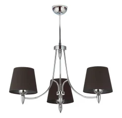 Jupiter Kronleuchter Schwarz Chrom ALAION Ø70cm Esstisch< Deckenleuchten|Flurlampen