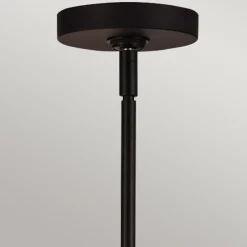 Hängelampen|Esszimmer Lampen*Elstead Kronleuchter Schwarz Metall Glas 67,3 cm breit 4x E14