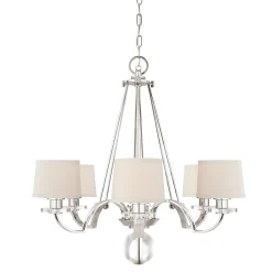 Moderne Lampen|Designerlampen*Elstead Kronleuchter VALI in Silber Ø79cm kürzbar Lampe