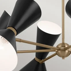 Hängelampen|Wohnzimmerlampen*Elstead Kronleuchter verstellbar B: 98,4 cm 12x Metall E27 Modern