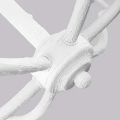 Elstead Kronleuchter Weiß Metall E14 B: 82,9 cm groß Landhausstil< Wohnzimmerlampen|Esszimmer Lampen