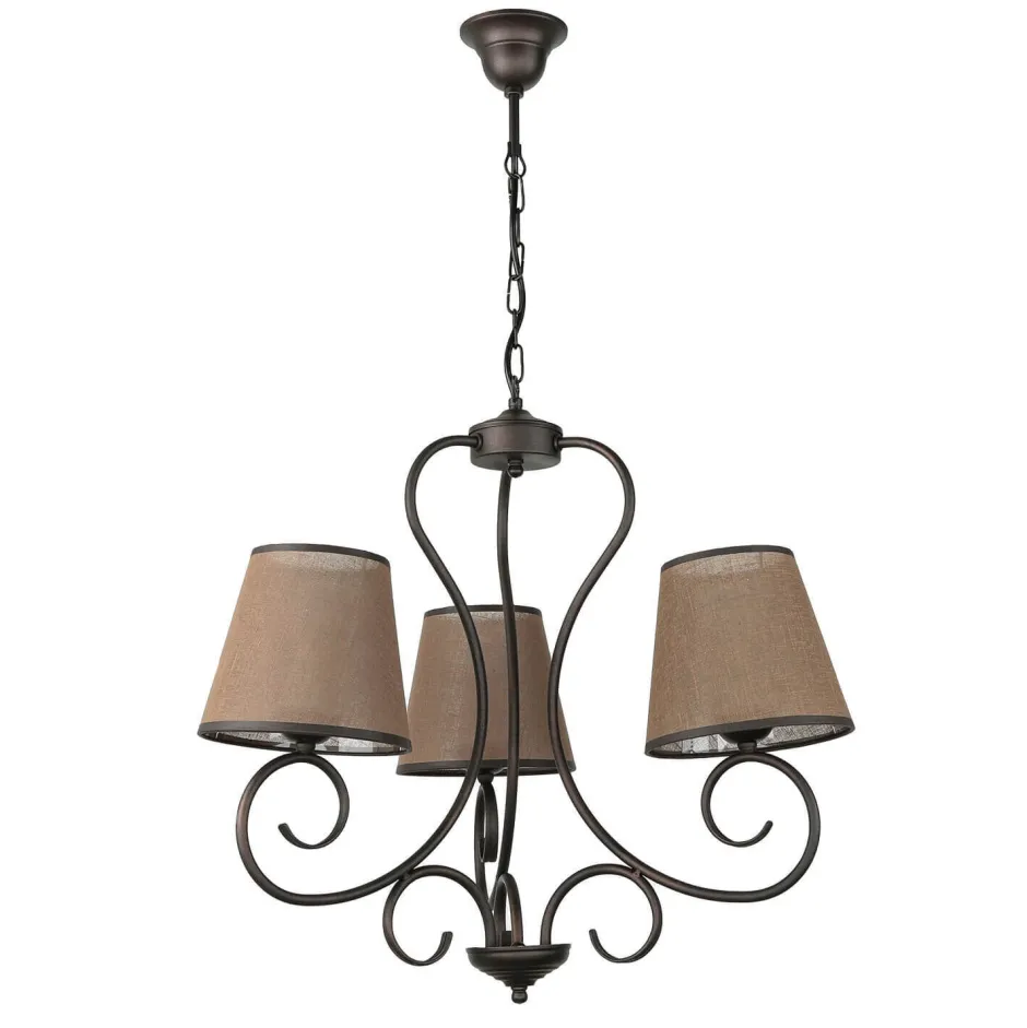 Hängelampen|Esszimmer Lampen*Lamkur Kronleuchter 3xE27 Landhaus Esstisch gemütlich