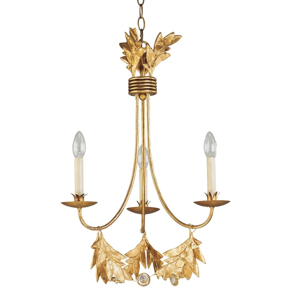 Elstead Kronleuchter YAGMUR vergoldet kürzbar Ø51cm Lampe< Hängelampen|Wohnzimmerlampen