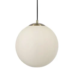 Searchlight Kugel Hängelampe Glas Metall in Messing Ø24 cm blendarm< Hängelampen|Esszimmer Lampen