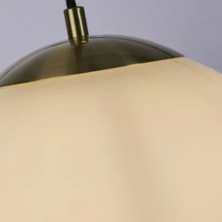 Searchlight Kugel Hängelampe Glas Metall in Messing Ø24 cm blendarm< Hängelampen|Esszimmer Lampen