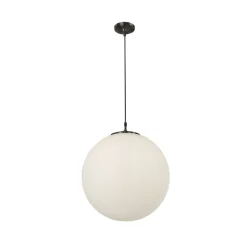 Searchlight Kugel Pendelleuchte Glasschirm Metall B:30 cm blendarm< Wohnzimmerlampen|Esszimmer Lampen