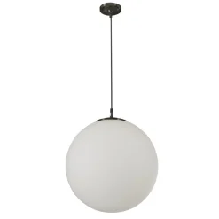 Searchlight Kugel Pendelleuchte Glasschirm Metall B:30 cm blendarm< Wohnzimmerlampen|Esszimmer Lampen