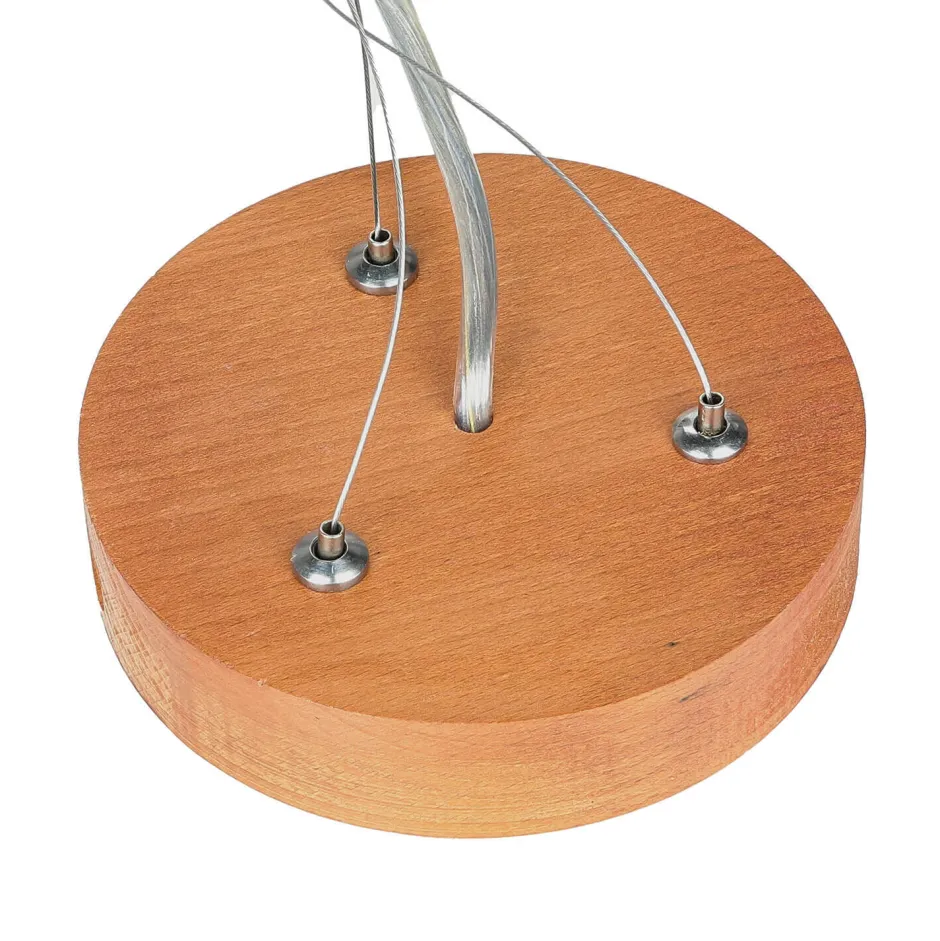 Lamkur Lampe Esstisch Hängelampe Holz rustikal 3xW27 rund< Hängelampen|Esszimmer Lampen