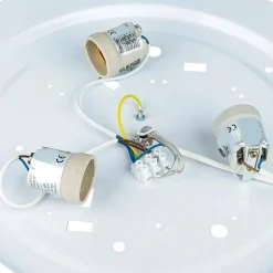 Lamkur Lampe Esstisch Hängelampe Holz rustikal 3xW27 rund< Hängelampen|Esszimmer Lampen