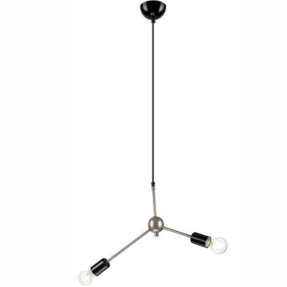 Lamkur Lampe Wohnzimmer Hängelampe Edelstahl Metall< Hängelampen|Esszimmer Lampen