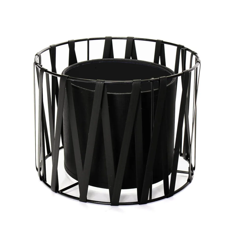 Easylight Lampenschirm für Tischleuchten E27 Ø18cm Schwarz MINA< Lampenschirme