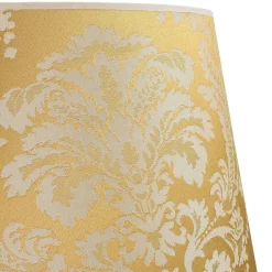 Lampenschirme*Duolla Lampenschirm Gold Stoff Muster E27 Stehleuchte WILLOW