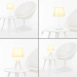 Lampenschirme*Duolla Lampenschirm konisch für Tischleuchte E14 WILLOW