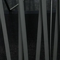 TK Lighting Lampenschirm Schwarz für Stehleuchte E27 Zylinder Ø50cm< Lampenschirme