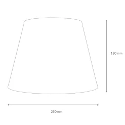 Lampenschirme*Duolla Lampenschirm Stoff für Tischlampe Schwarz E14