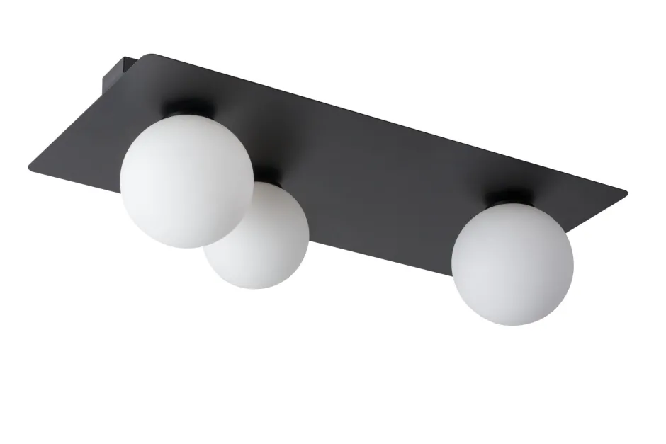 Sigma Lange Deckenlampe Glas Metall 62 cm 3-flammig wohnlich< Deckenleuchten|Flurlampen