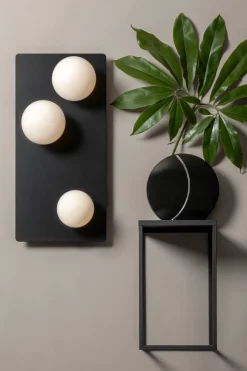 Sigma Lange Deckenlampe Glas Metall 62 cm 3-flammig wohnlich< Deckenleuchten|Flurlampen