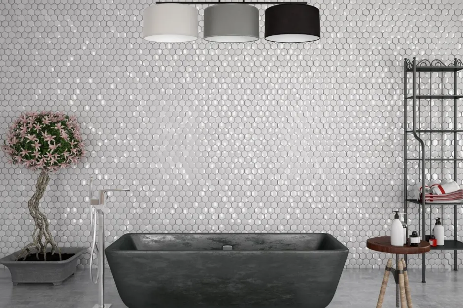 Belis Lange Deckenlampe Stoff Grau Graphit Schwarz E27 100 cm< Bürolampen|Wohnzimmerlampen