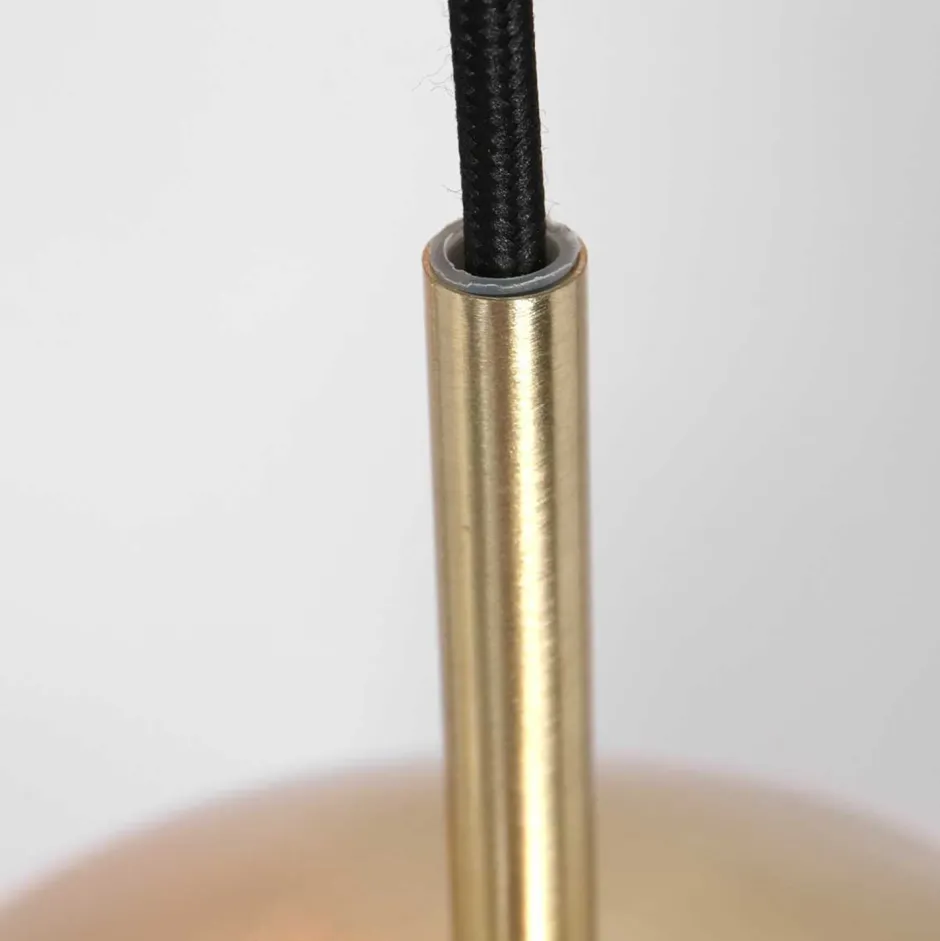 Steinhauer Lange Hängelampe Glas in Bernstein 120 cm E27 Modern< Hängelampen|Bürolampen