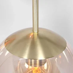 Steinhauer Lange Hängelampe Glas in Bernstein 120 cm E27 Modern< Hängelampen|Bürolampen