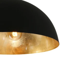 Hängelampen|Bürolampen*Steinhauer Lange Hängelampe Metall in Schwarz Gold 140 cm E27