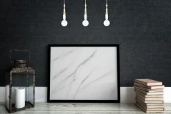 Hängelampen|Bürolampen*Belis Lange Hängelampe Weiß Holz Metall L:60 cm E27 3-flmg