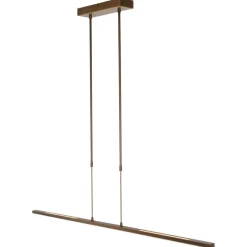Deckenleuchten|Led Lampen*Steinhauer Lange LED Deckenleuchte in Bronze 122 cm 4000 K dimmbar
