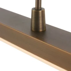 Deckenleuchten|Led Lampen*Steinhauer Lange LED Deckenleuchte in Bronze 122 cm 4000 K dimmbar