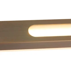 Deckenleuchten|Led Lampen*Steinhauer Lange LED Deckenleuchte in Bronze 122 cm 4000 K dimmbar