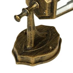 Rustikale Lampen|Rustikale Außenleuchten*Easylight Laterne Außenleuchte E27 rustikal Gold Antik PARIS