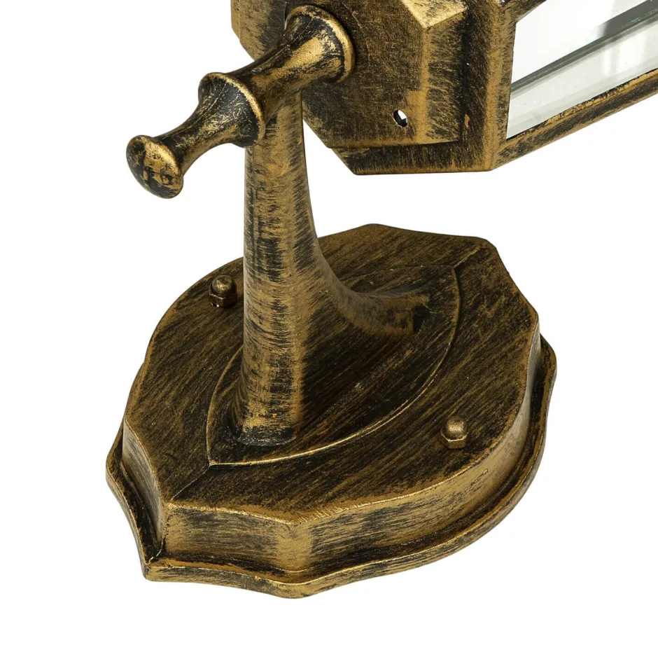 Rustikale Lampen|Rustikale Außenleuchten*Easylight Laterne Außenleuchte E27 rustikal Gold Antik PARIS