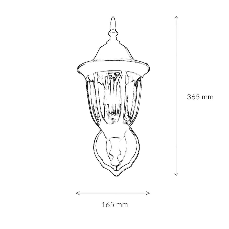 Rustikale Lampen|Rustikale Außenleuchten*Easylight Laterne Wandleuchte Außen Gold Antik E27 IP44 MILANO