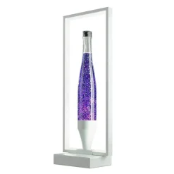 Easylight Lavalampe Glitter Lila Weiß LED Rahmen dekorativ OLI< Lavalampen