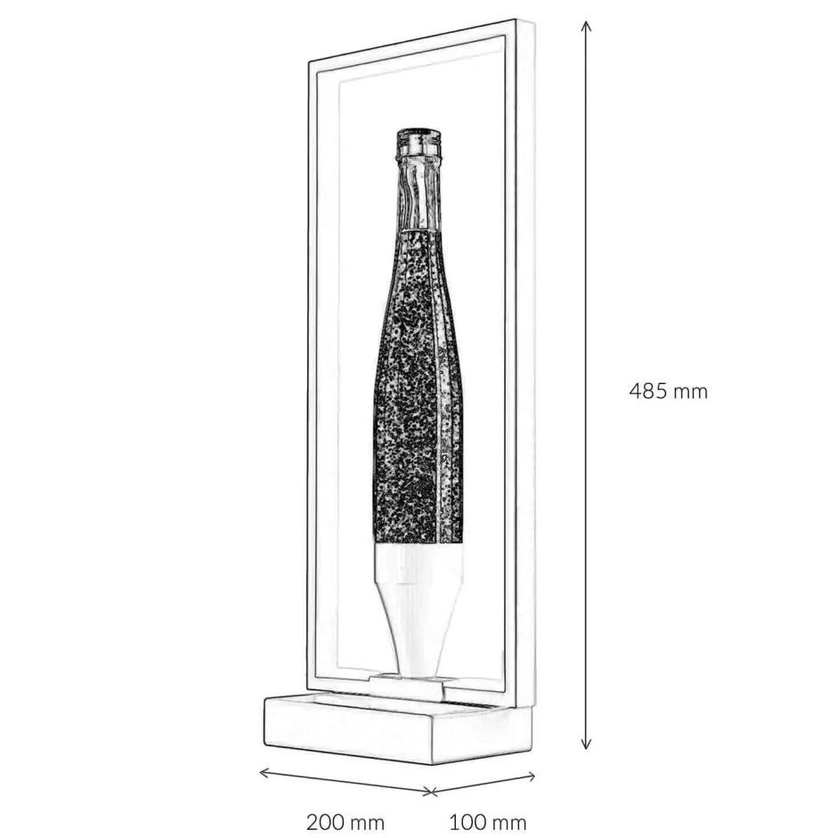 Easylight Lavalampe Glitter Lila Weiß LED Rahmen dekorativ OLI< Lavalampen