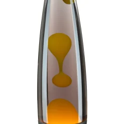 Lavalampen*Easylight Lavalampe Schwarz Grau Gelb Retro 40 cm hoch dekorativ ROXY