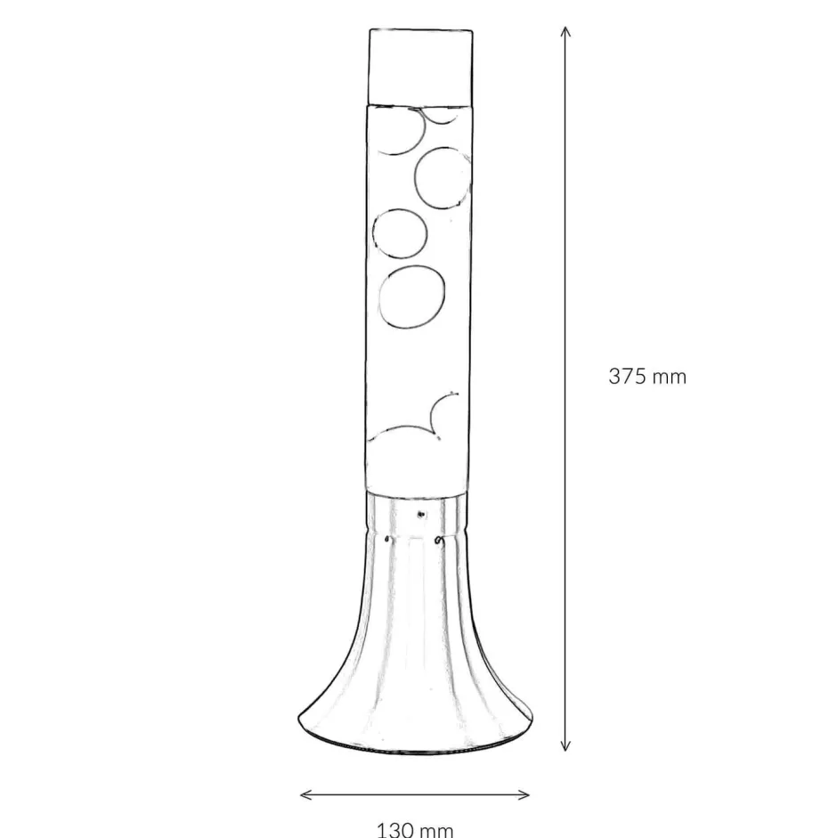 Easylight Lavalampe „Yvonne“ blau/rot< Retro Lampen|Lavalampen