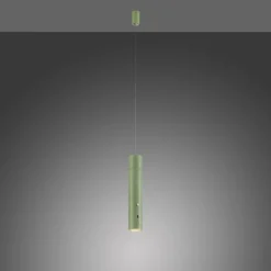 Just Light LED Akku Pendelleuchte Grün Metall Touch Dimmen 3000 K< Hängelampen|Led Lampen