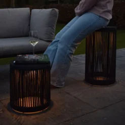 LED Akku Stehleuchte 3000 K IP44 61,5 cm Hocker Tisch< Wegeleuchten|Led Außenleuchten